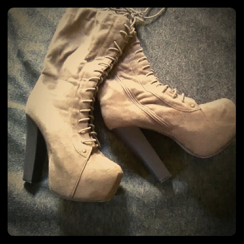 Tan Suede Boots